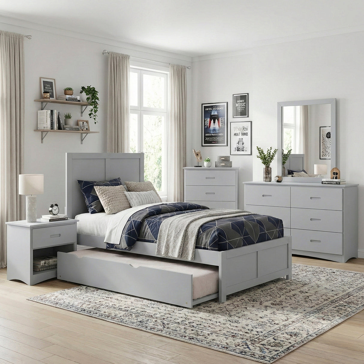 Orion Twin Platform Bed by Homelegance at Eve Furniture