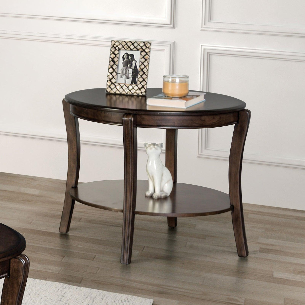 Orkdal Walnut End Table by Furniture of America at Eve Furniture