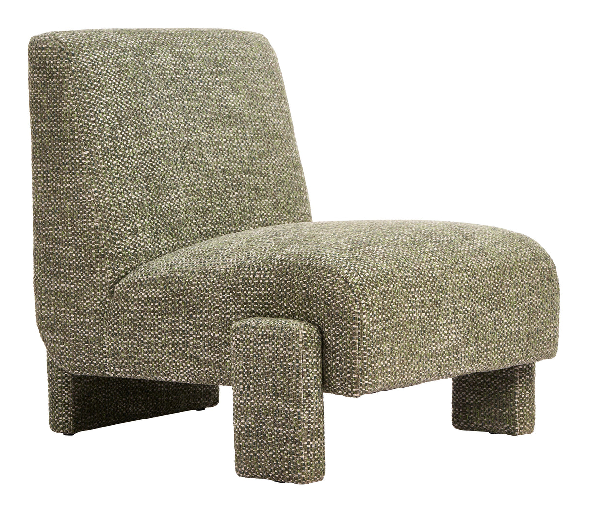 Orleen Checker Green Accent Chair by Zuomod at Eve Furniture