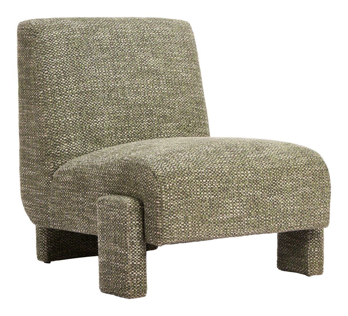 Orleen Checker Green Accent Chair by Zuomod at Eve Furniture