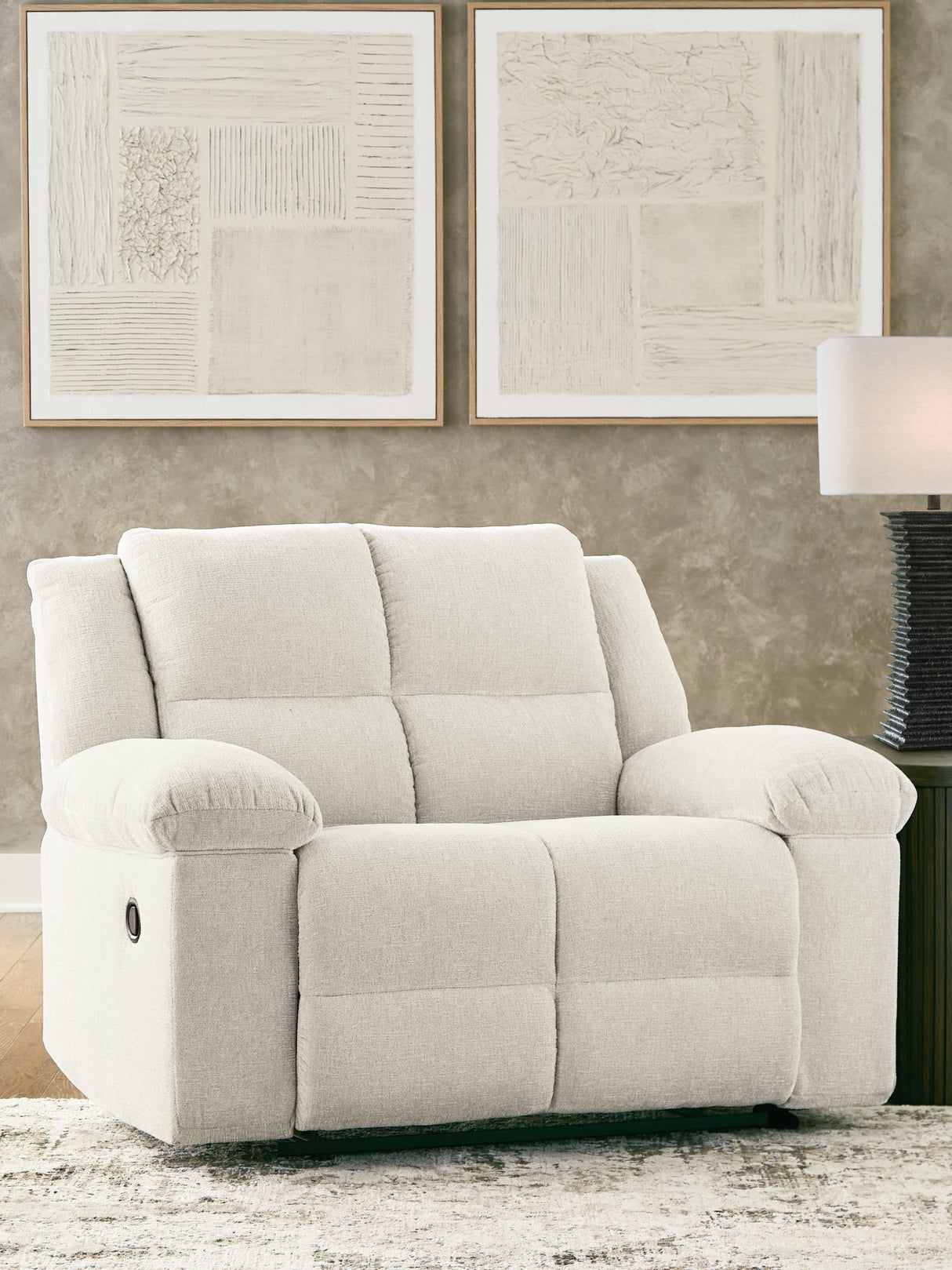 Orlen Winter Zero Wall Wide Seat Recliner by Ashley at Eve Furniture