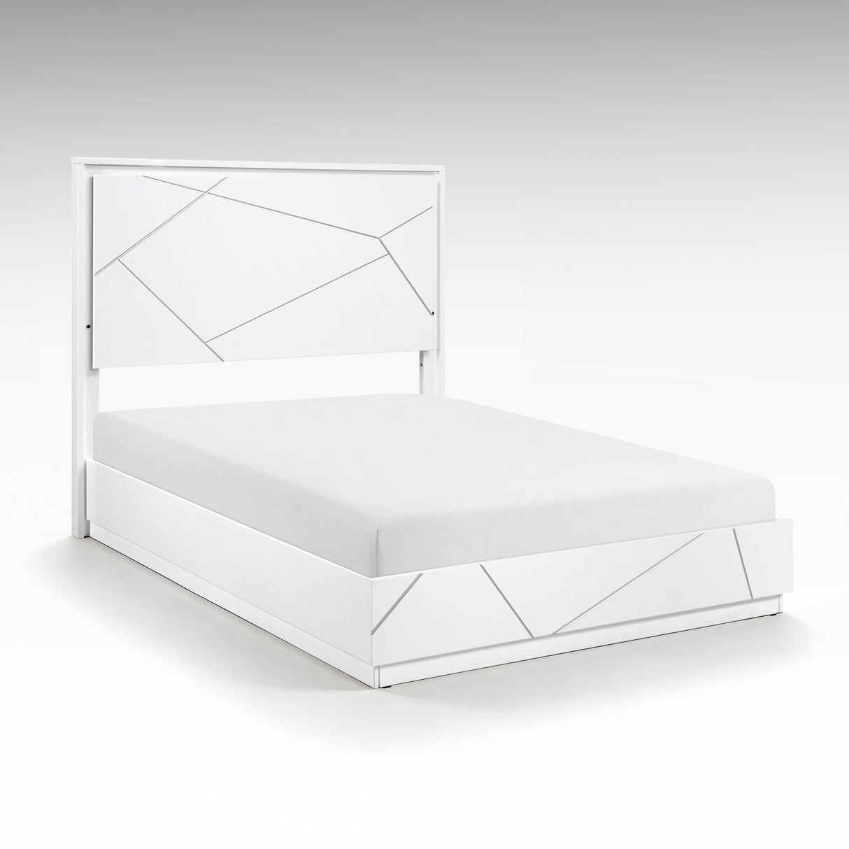 Orlo White California King Bed by Homelegance at Eve Furniture