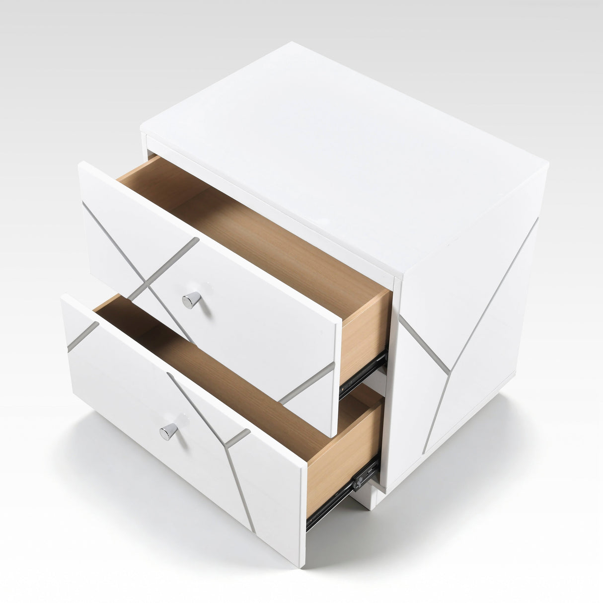 Orlo White Led Panel Bedroom Set by Homelegance at Eve Furniture