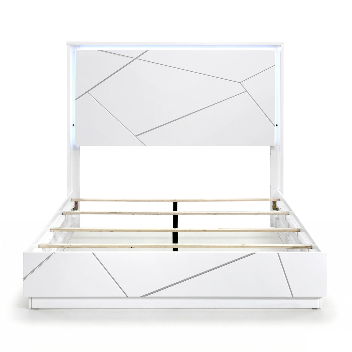 Orlo White Led Panel Bedroom Set by Homelegance at Eve Furniture