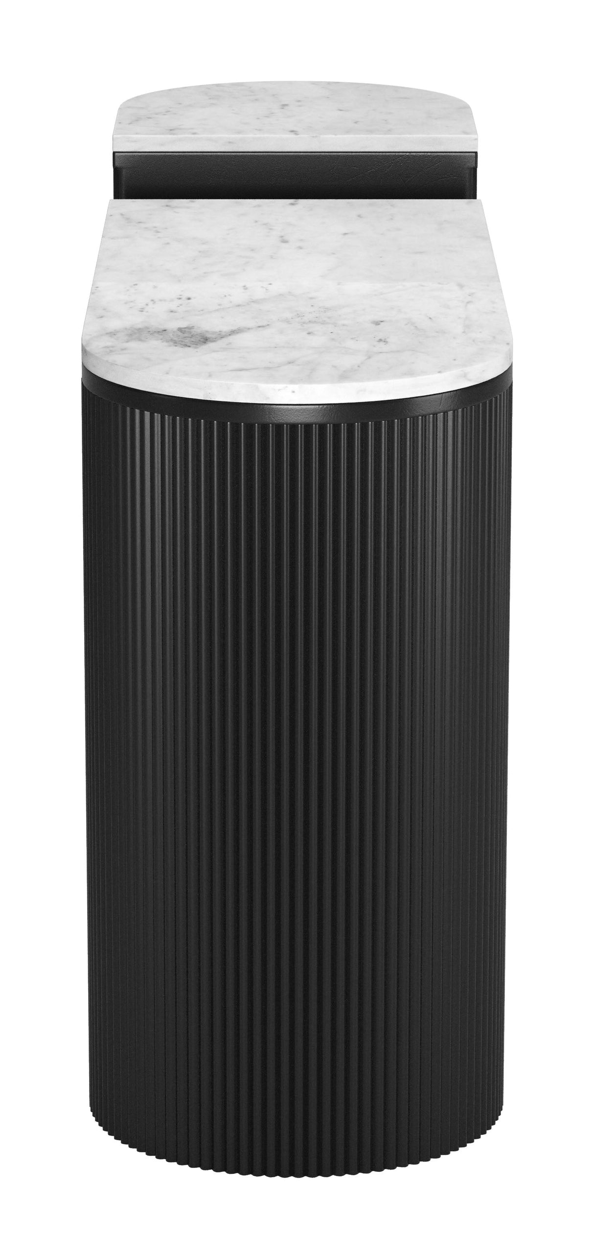 Ormara White & Black Console Table Set (2-Piece) by Zuomod at Eve Furniture