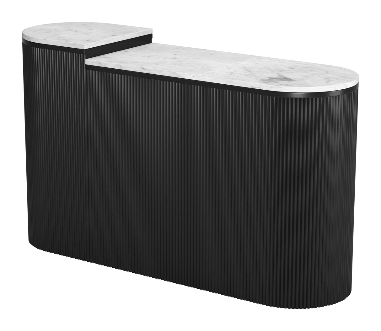 Ormara White & Black Console Table Set (2-Piece) by Zuomod at Eve Furniture