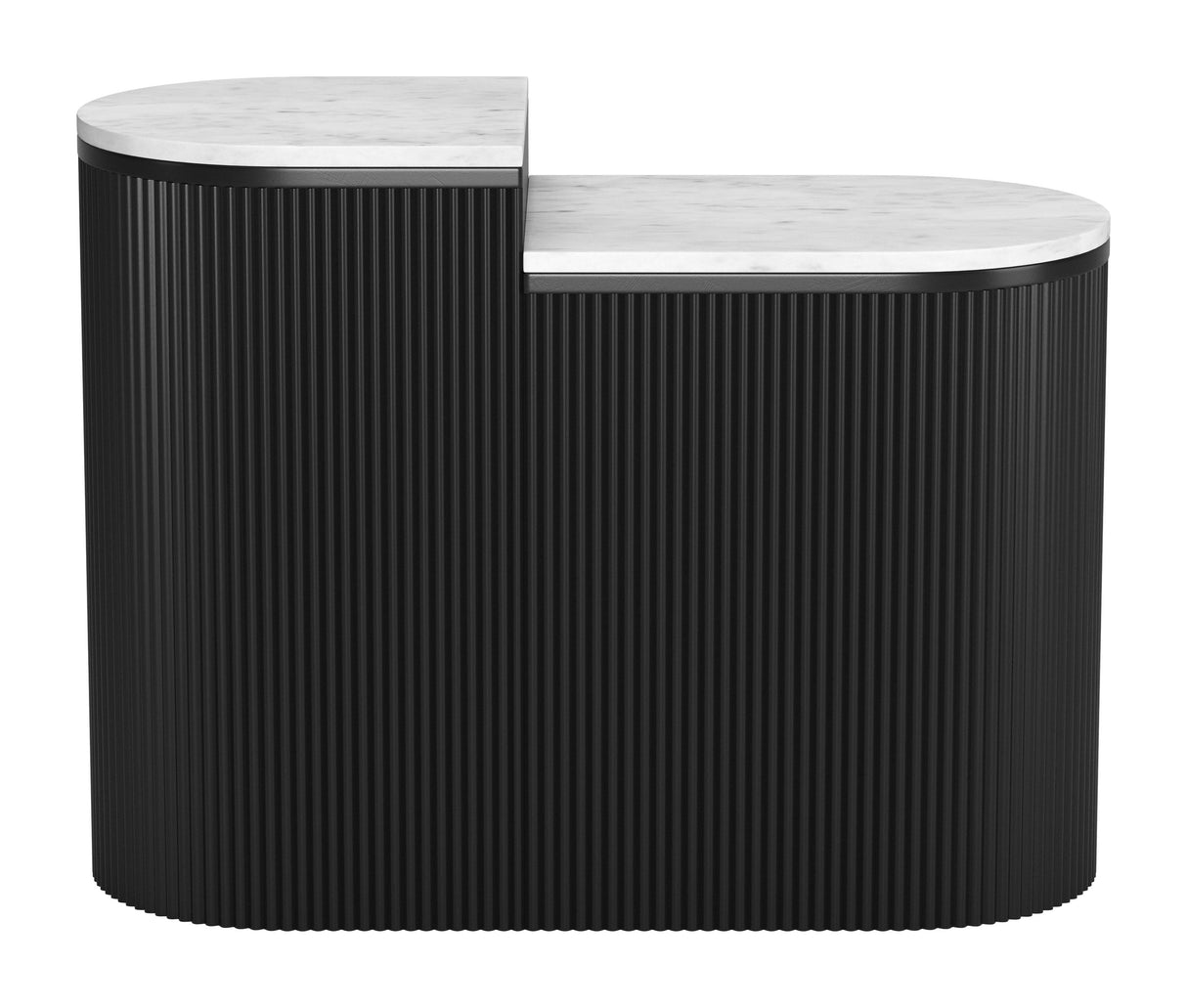 Ormara White & Black Side Table Set (2-Piece) by Zuomod at Eve Furniture