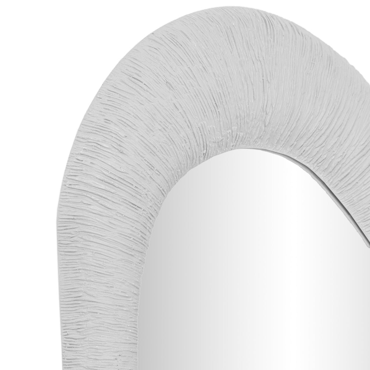 Orpheus 20"X59" Ribbed Faux Stone Fiberglass Floor Mirror by TOV Furniture at Eve Furniture