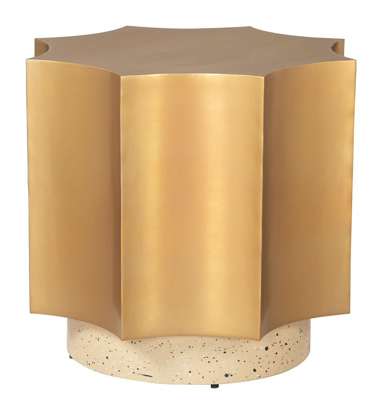 Osam Gold & Beige Side Table by Zuomod at Eve Furniture