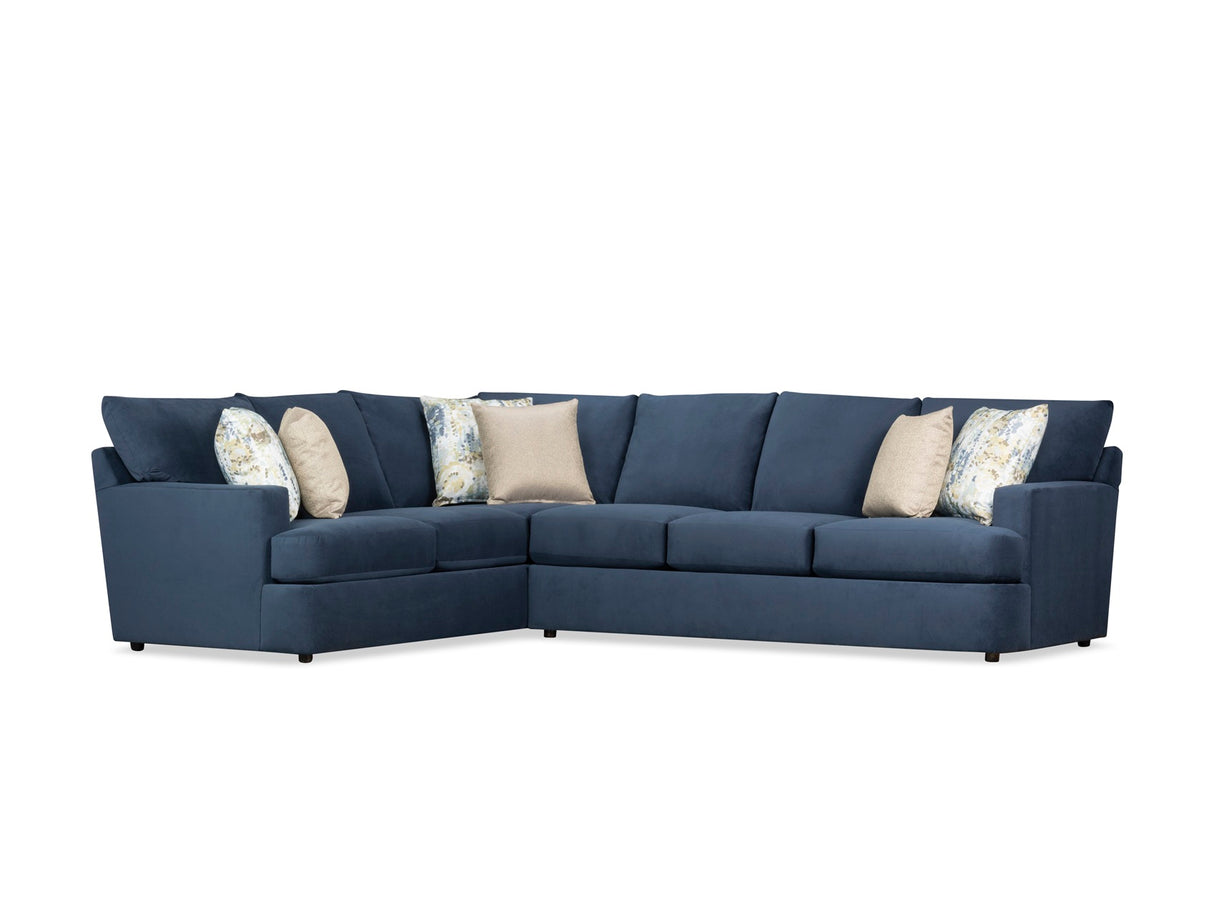 Oscar Sectional in Fabric Blue by ESF Furniture at Eve Furniture