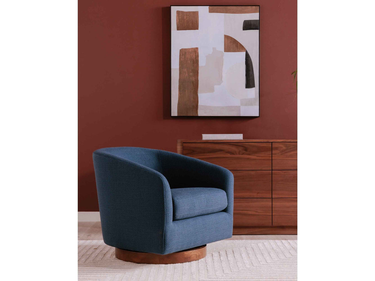 Oscy Dark Atlantic Swivel Chair