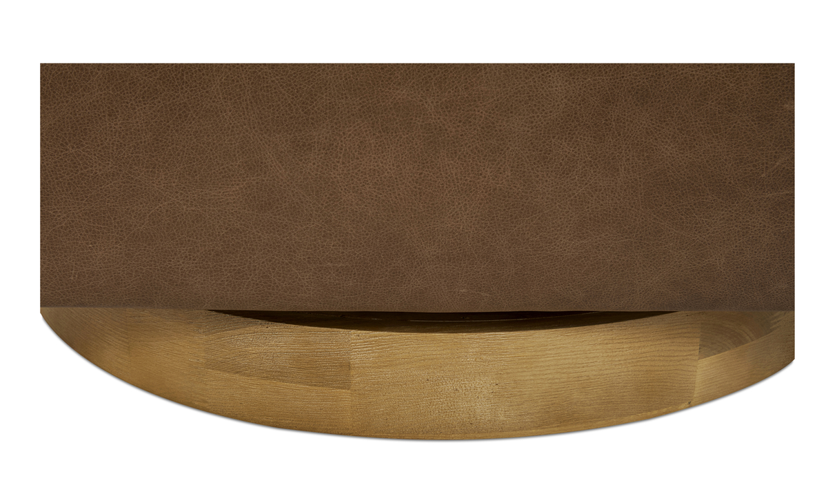 Oscy Leather Swivel Chair Tan by Moe's Home at Eve Furniture