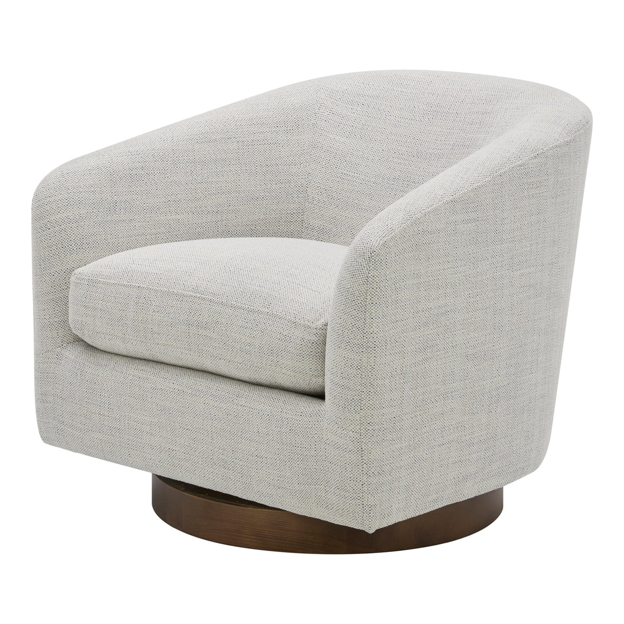 Oscy Splashed White Swivel Chair by MOES at Eve Furniture