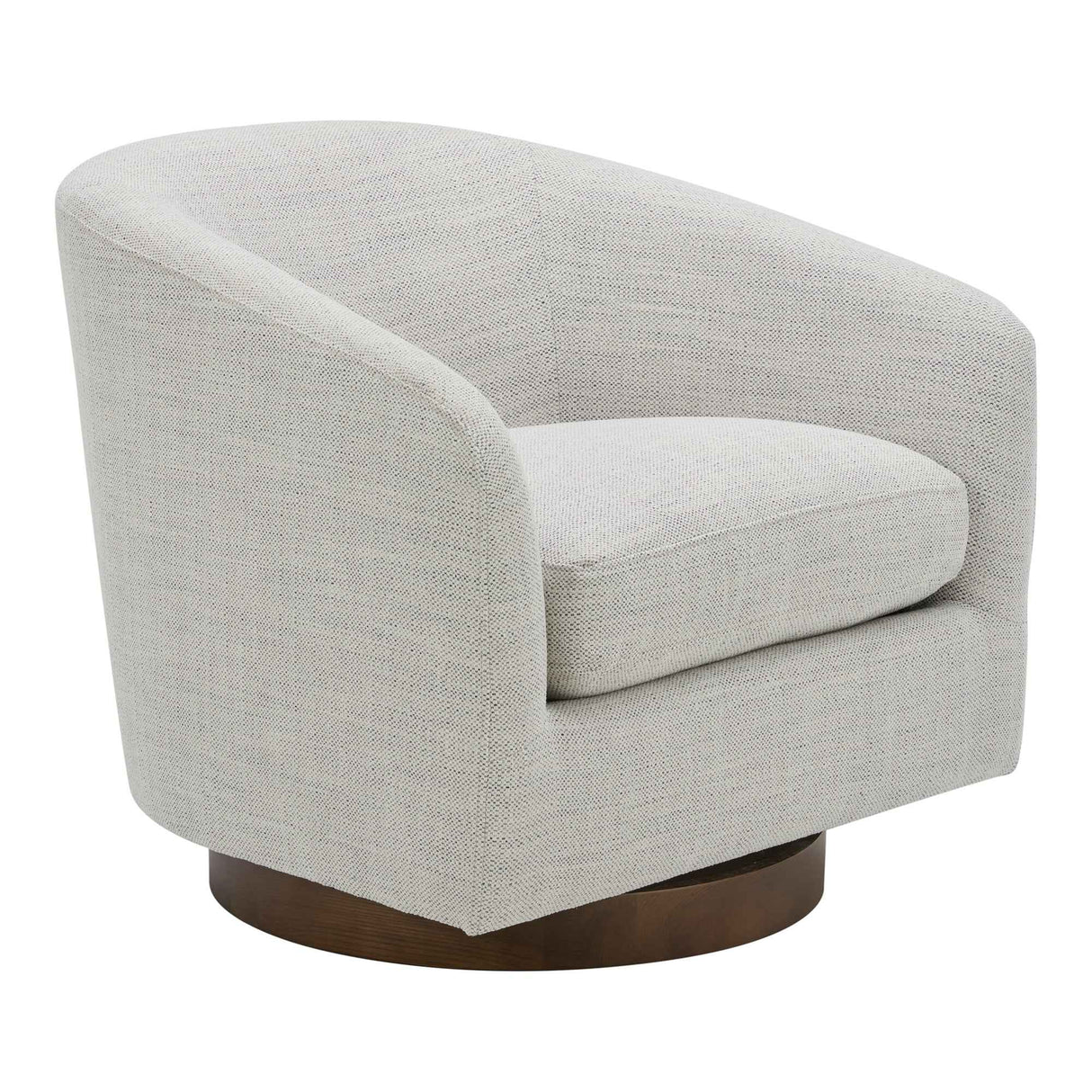 Oscy Splashed White Swivel Chair