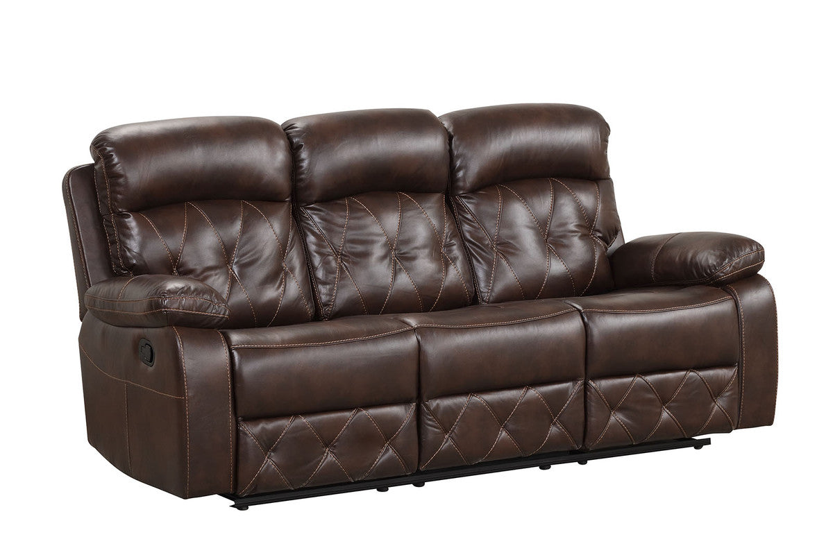 Osias Brown Sofa & Loveseat & Chair by Furniture of America at Eve Furniture