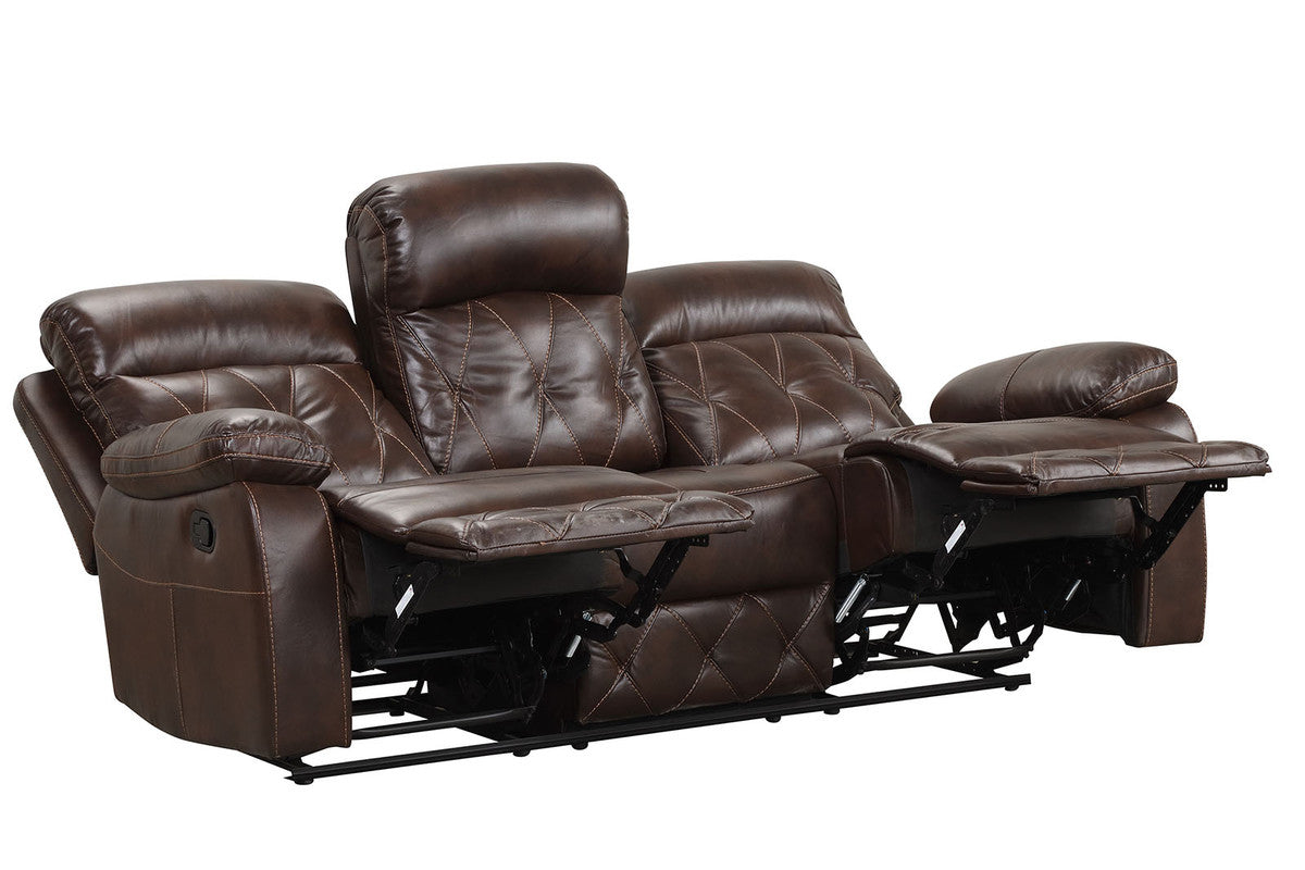 Osias Brown Sofa & Loveseat & Chair by Furniture of America at Eve Furniture