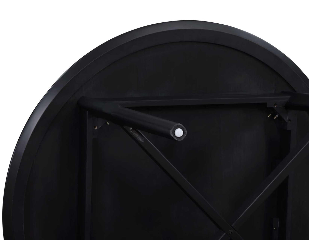 Oslo 46″ Round Counter Table, Black by Steve Silver at Eve Furniture