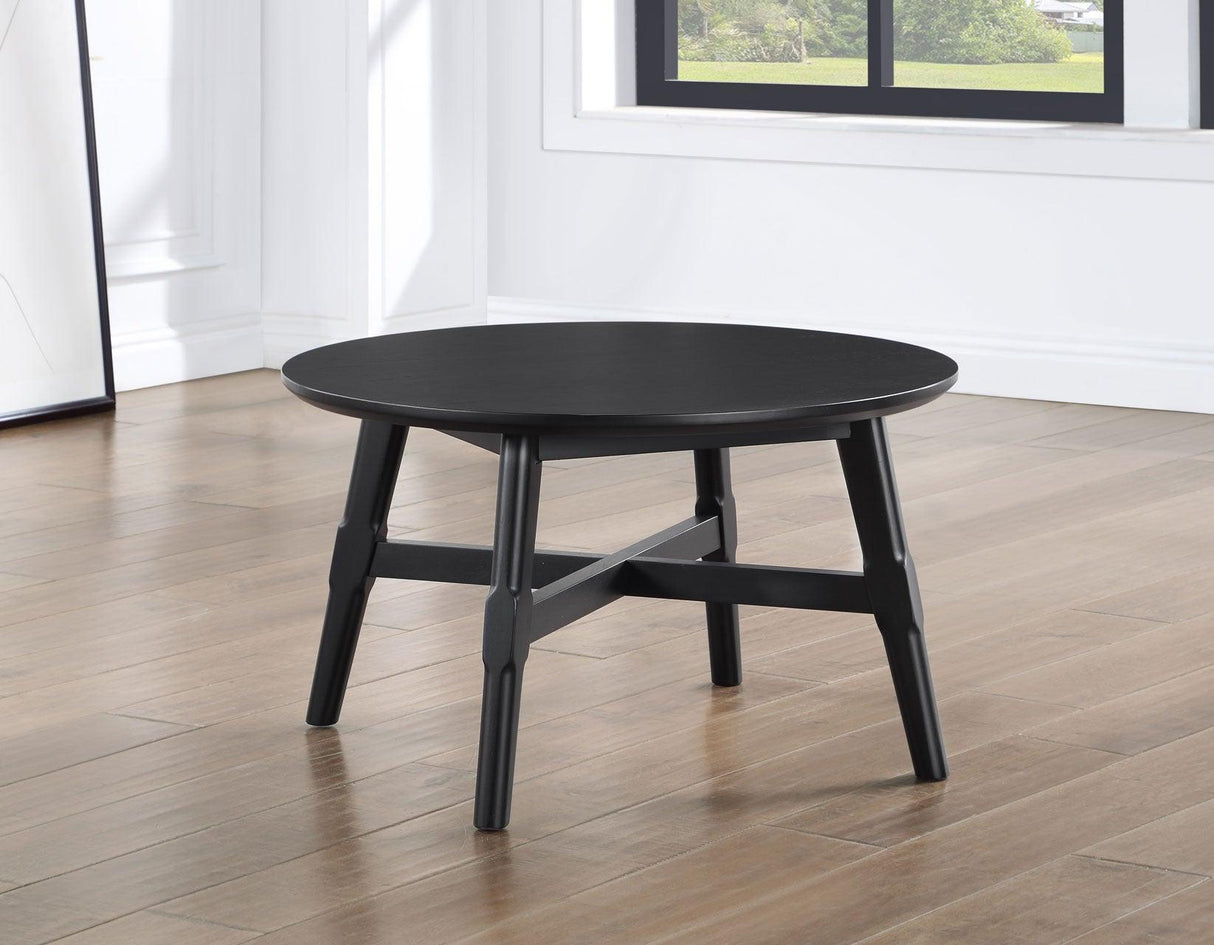 Oslo 3-Piece Table Set, Black by Steve Silver at Eve Furniture