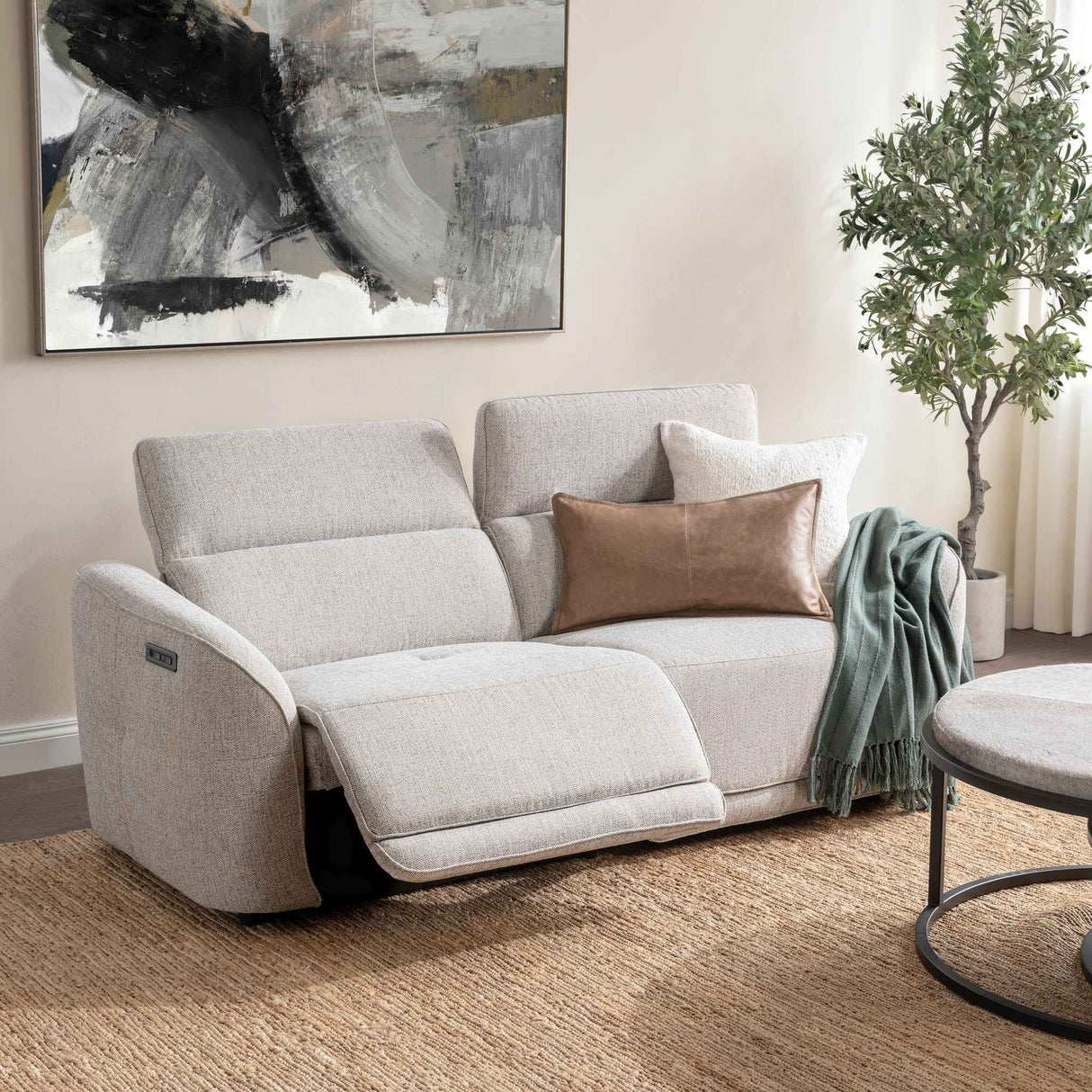 Ostend Gray Reclining Sofa by Classic Home at Eve Furniture