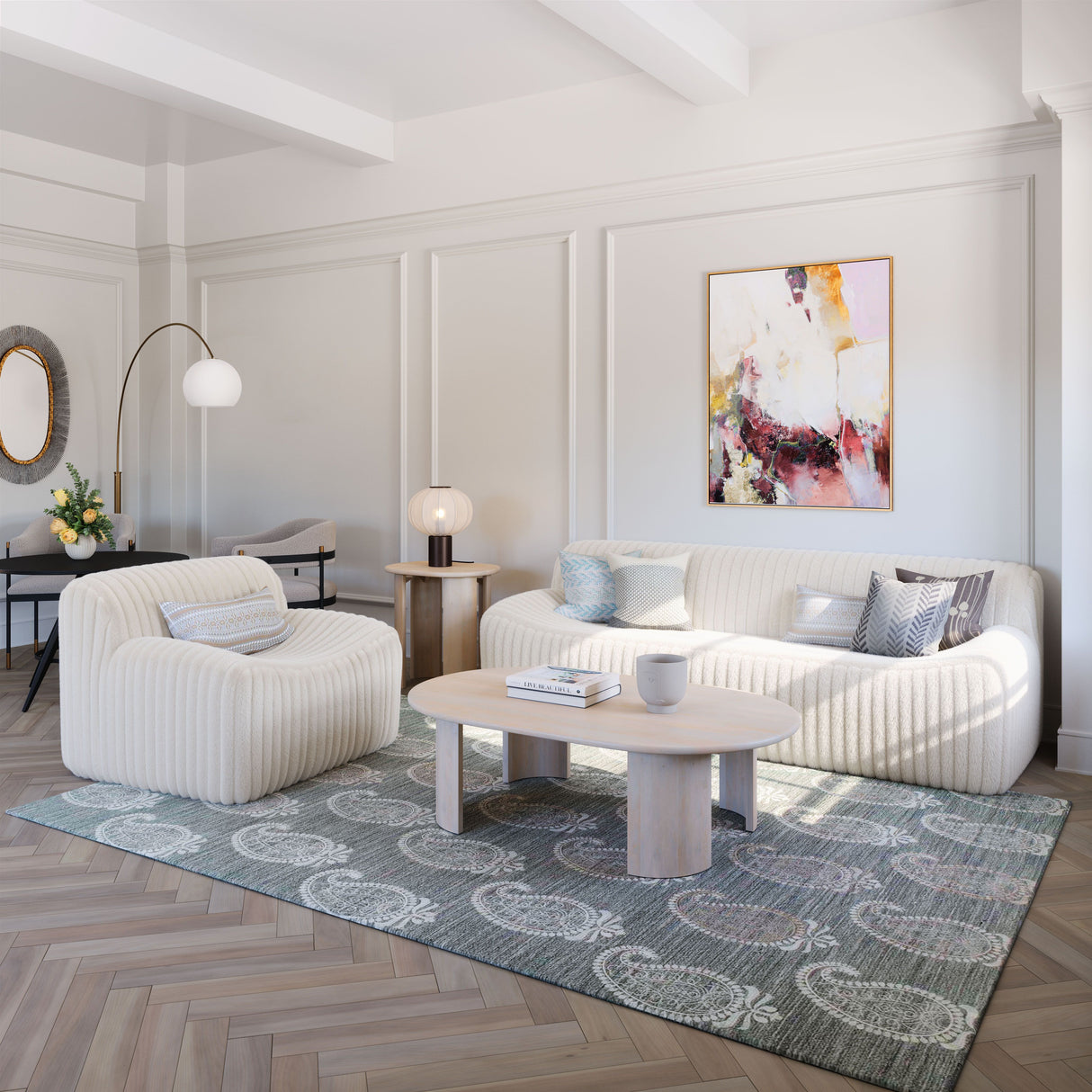 Osterbro Accent Chair Cream by Zuomod at Eve Furniture