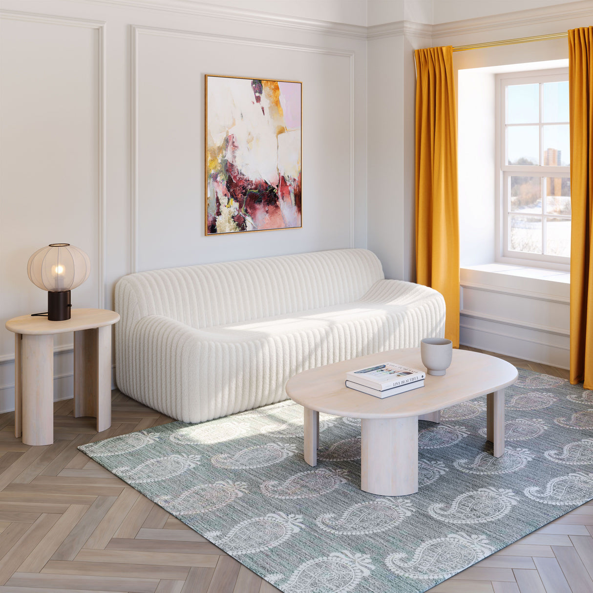 Osterbro Sofa Cream by Zuomod at Eve Furniture