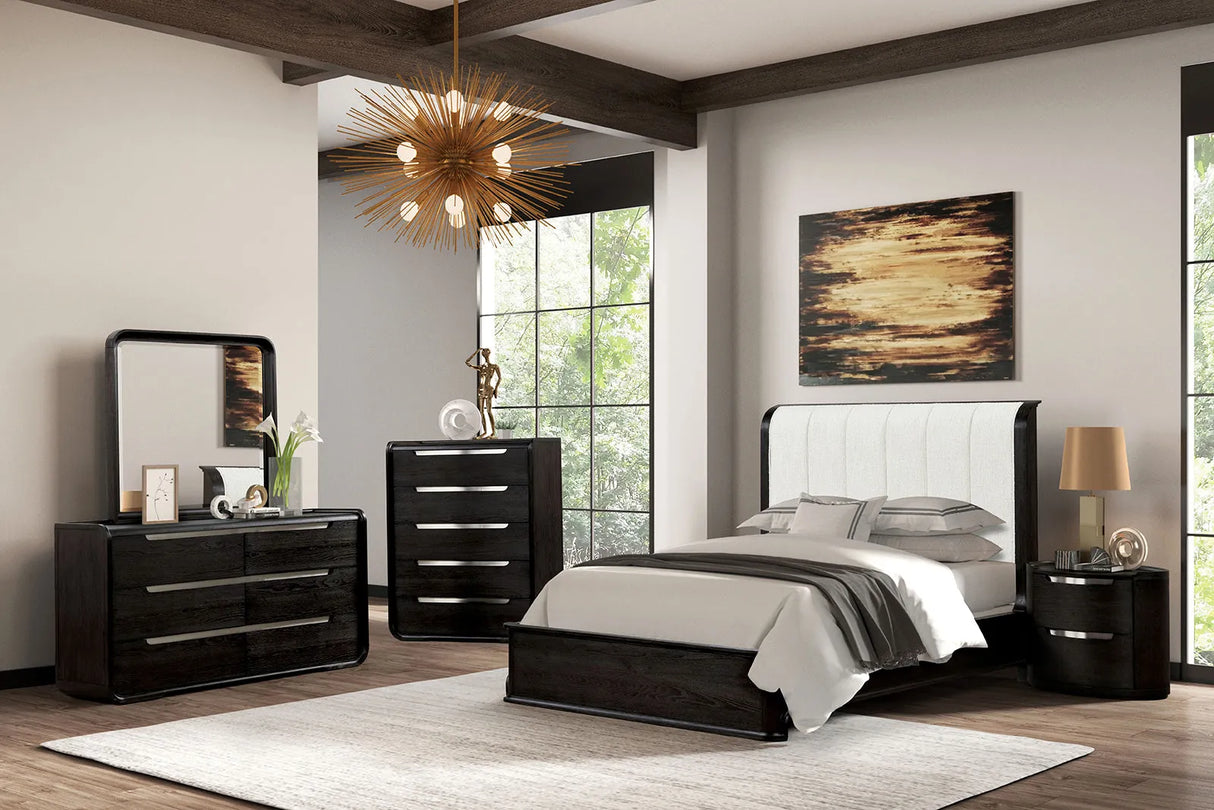 Osterley Black King Bed by Furniture of America at Eve Furniture