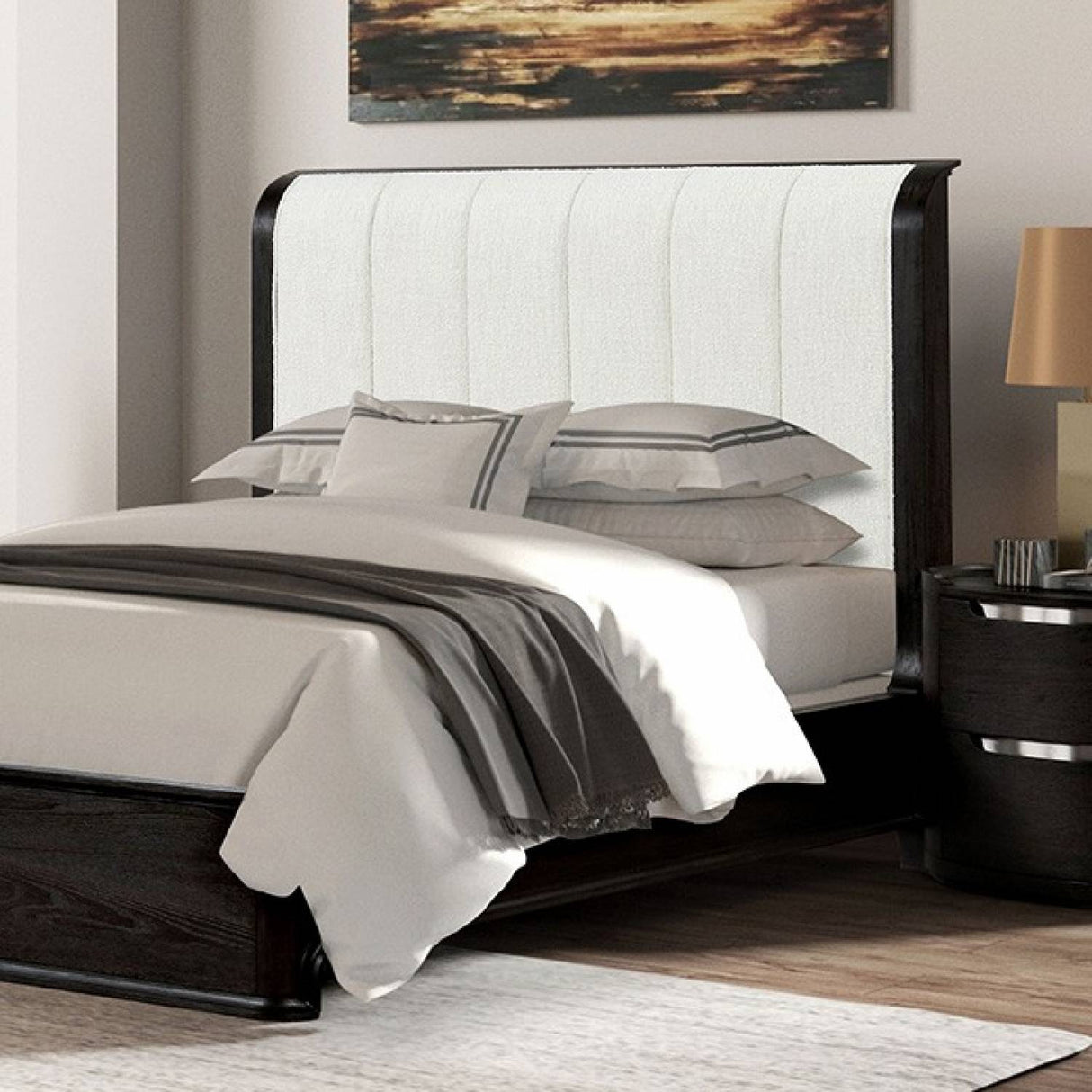 Osterley Black King Bed by Furniture of America at Eve Furniture