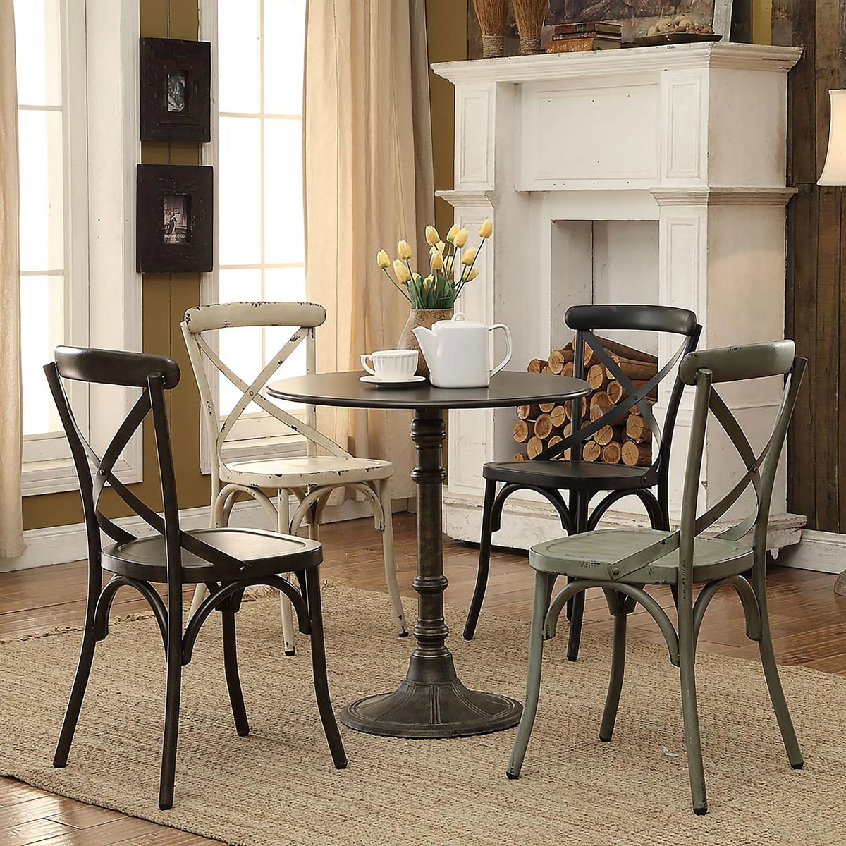 Oswego Bronze Round 30-inch Bistro Dining Table by Coaster at Eve Furniture