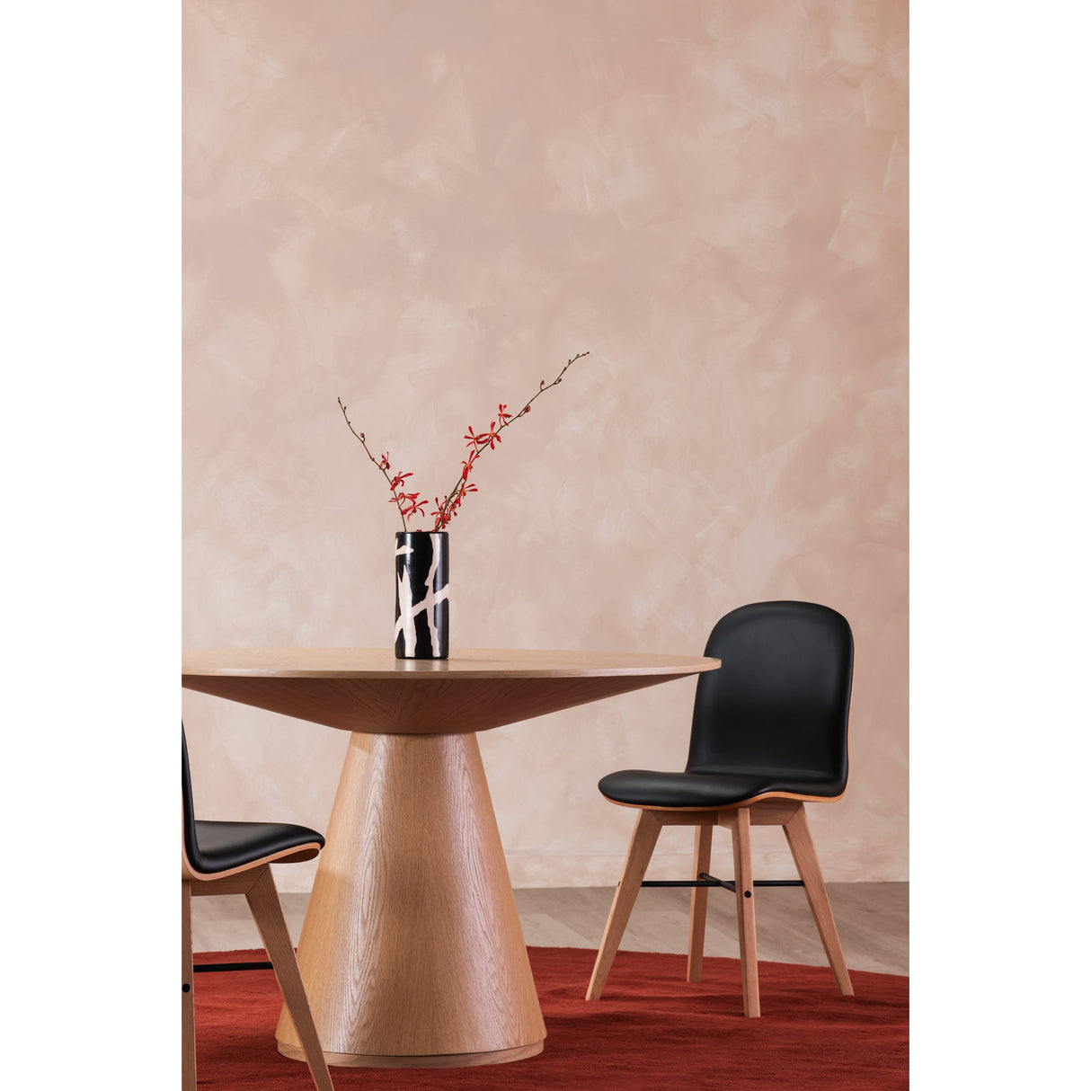 Otago Oak Round Dining Table by Moe's Home at Eve Furniture