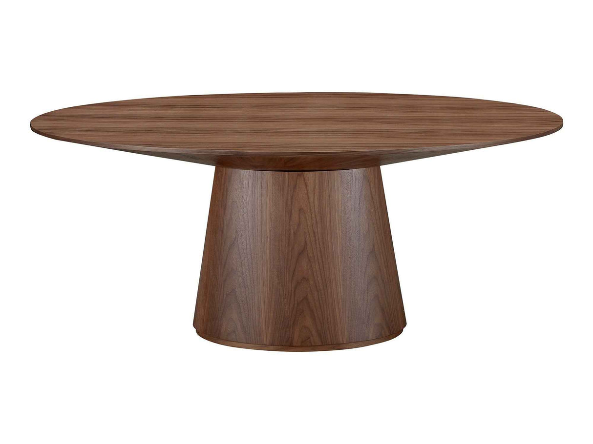 Otago Walnut Brown Oval Dining Table