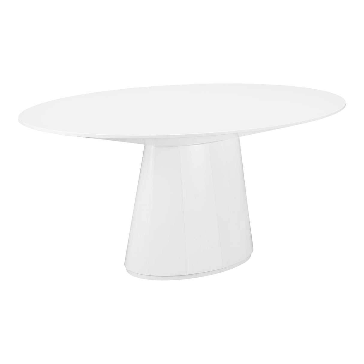 Otago White Oval Dining Table by MOES at Eve Furniture