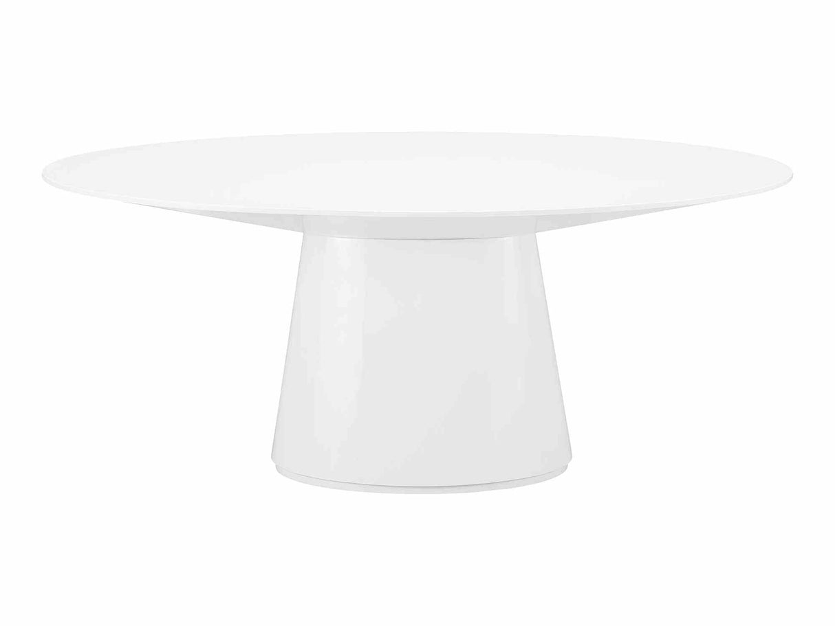 Otago White Oval Dining Table by MOES at Eve Furniture