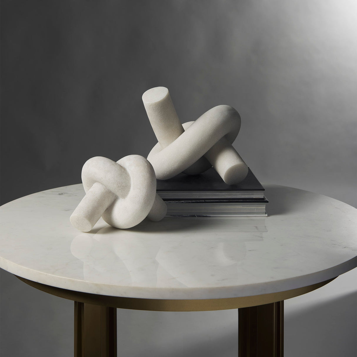 Otto Granite Resin Large Knot Sculpture Decorative Object by Mercana at Eve Furniture
