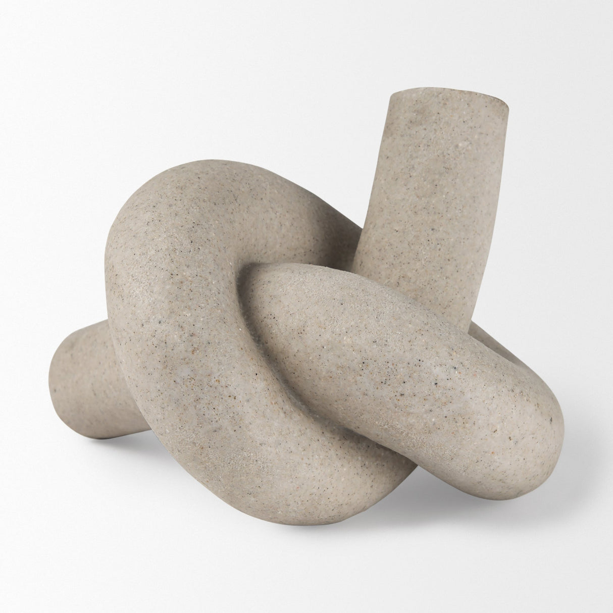 Otto Sandstone Resin Large Knot Sculpture Decorative Object by Mercana at Eve Furniture