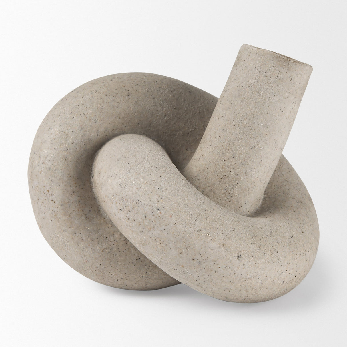 Otto Sandstone Resin Large Knot Sculpture Decorative Object by Mercana at Eve Furniture