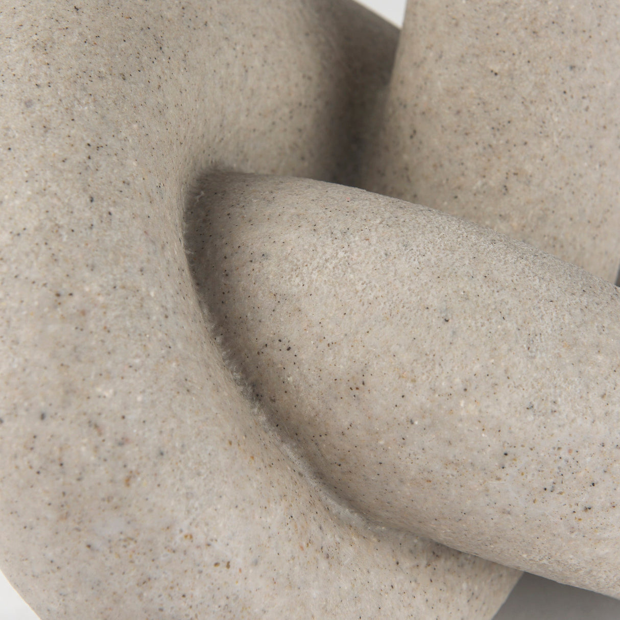 Otto Sandstone Resin Large Knot Sculpture Decorative Object by Mercana at Eve Furniture