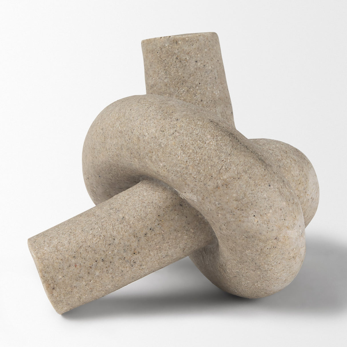 Otto Sandstone Resin Small Knot Sculpture Decorative Object by Mercana at Eve Furniture