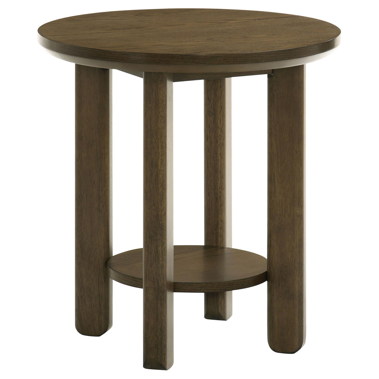 Ottowa Brown 2-Piece Round Wood Coffee Table Set by Coaster at Eve Furniture
