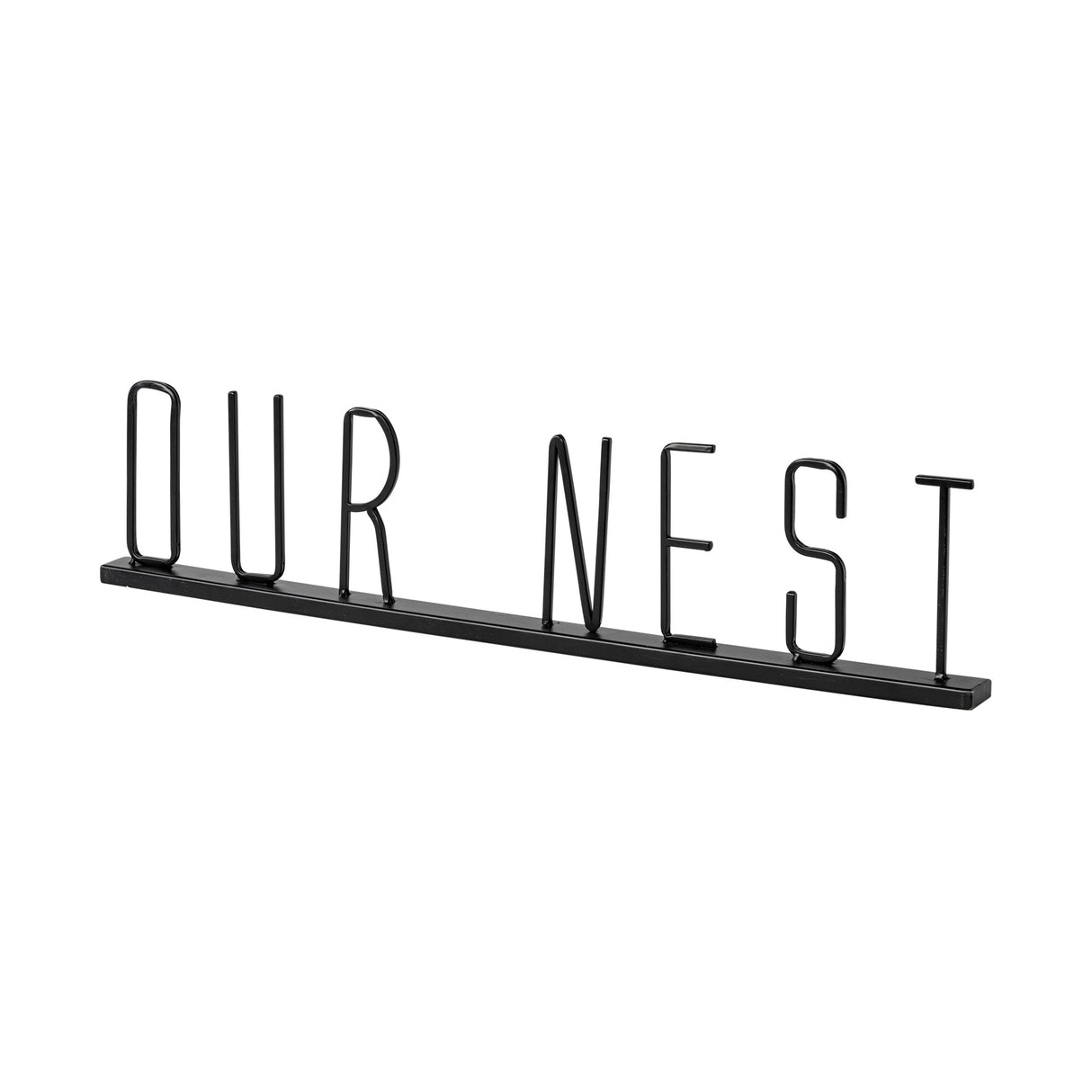 Our Nest Black Metal Sign by Mercana at Eve Furniture