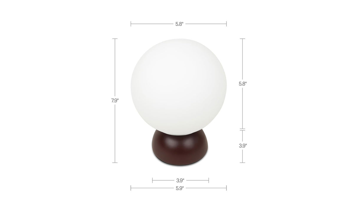 Ovi Table Lamp Deep Red by Moe's Home at Eve Furniture