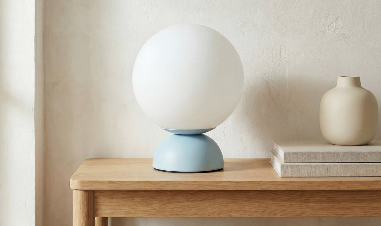 Ovi Table Lamp Light Blue by Moe's Home at Eve Furniture