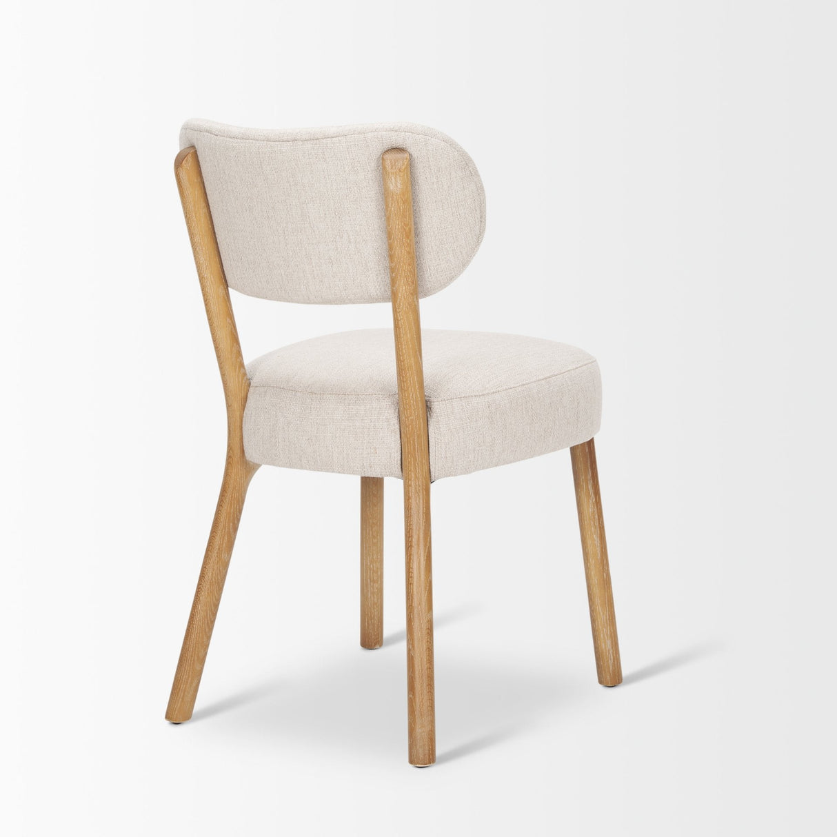 Owen Dining Chair W/ Medium Brown Wood and Beige Fabric, Set of 2 by Mercana at Eve Furniture