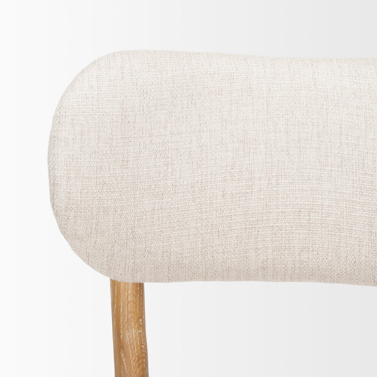 Owen Dining Chair W/ Medium Brown Wood and Beige Fabric, Set of 2 by Mercana at Eve Furniture