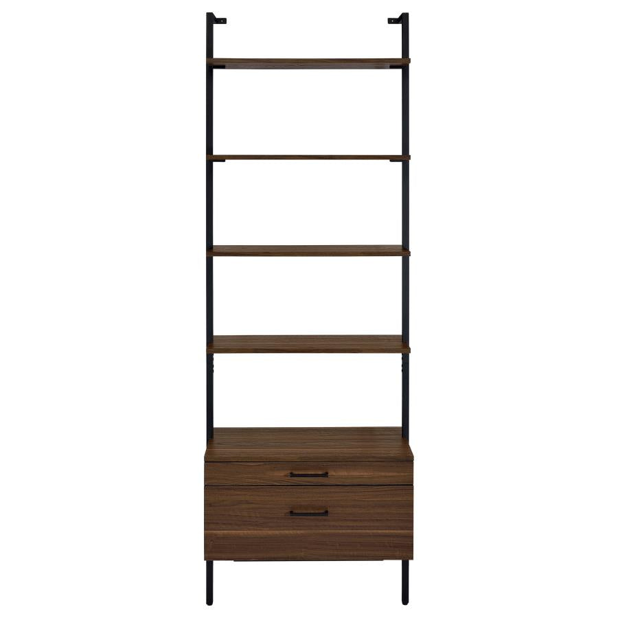 Owens Walnut 3-piece 96-inch Wall Mounted Bookshelf Set by Coaster at Eve Furniture