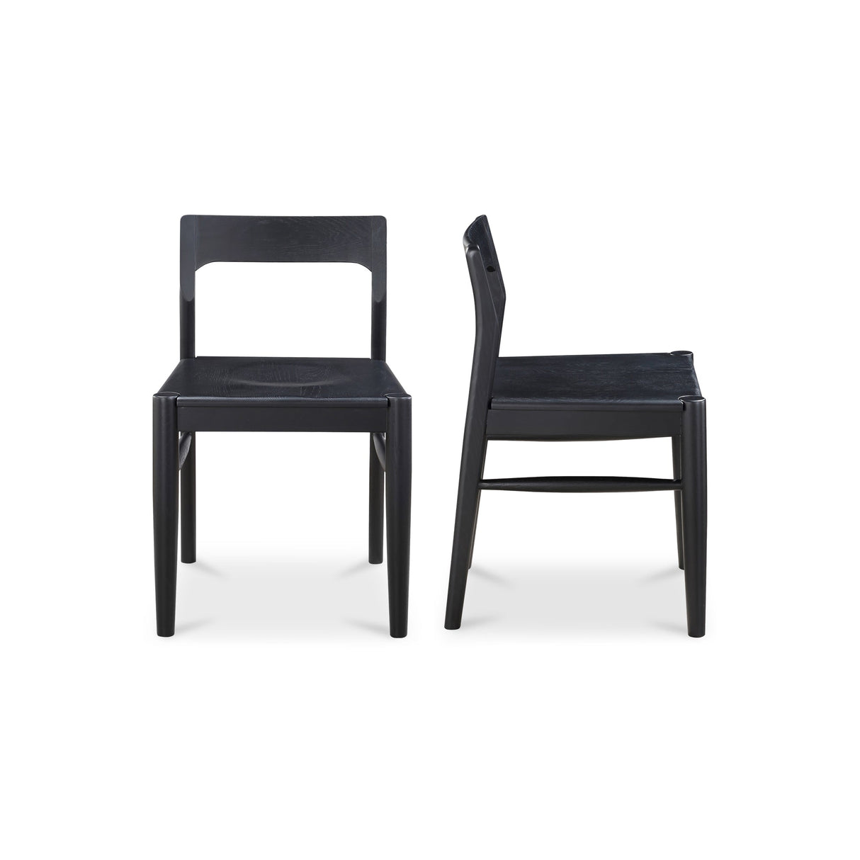 Owing Dining Chair Black (Set of 2) by MOES at Eve Furniture