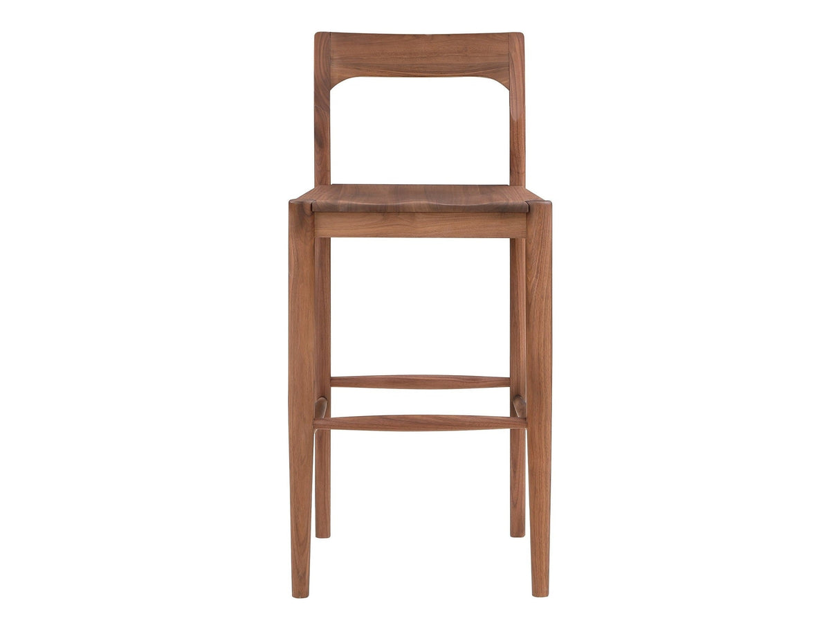Owing Walnut Brown Barstool by MOES at Eve Furniture