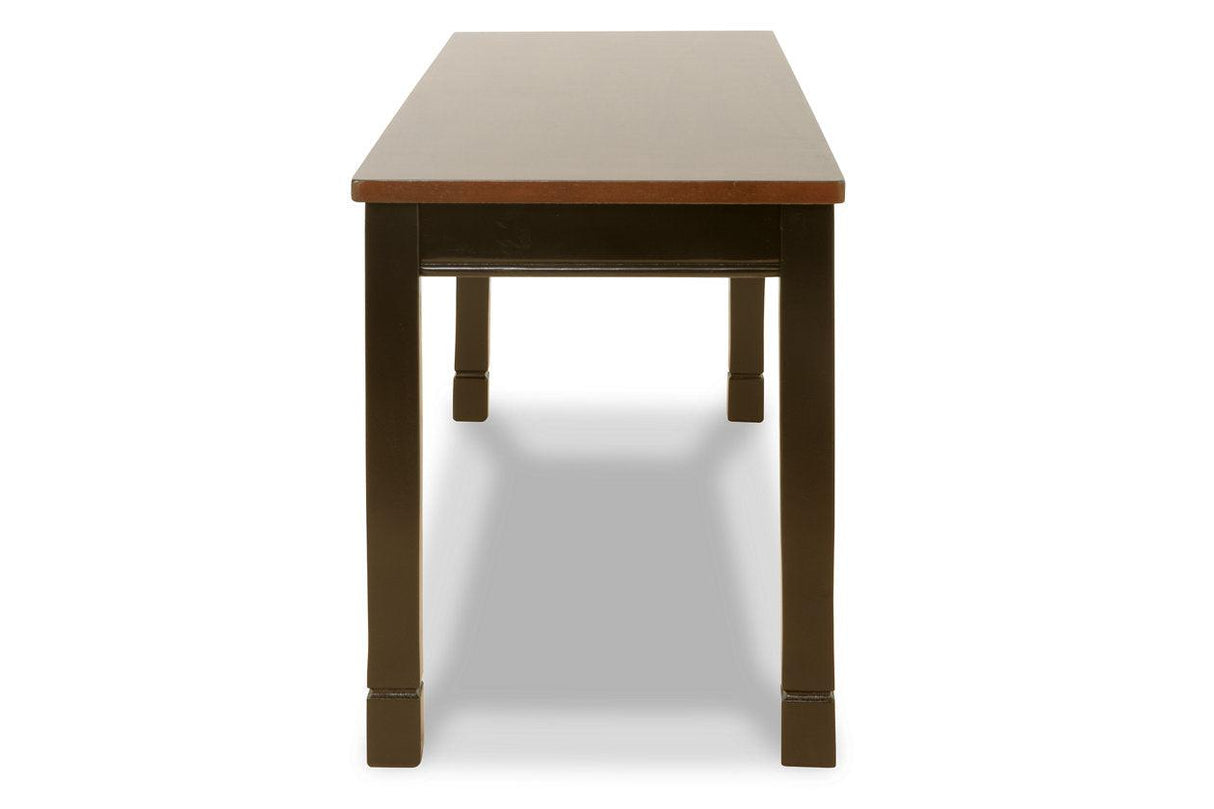 Owingsville Black/Brown Dining Bench by Ashley at Eve Furniture