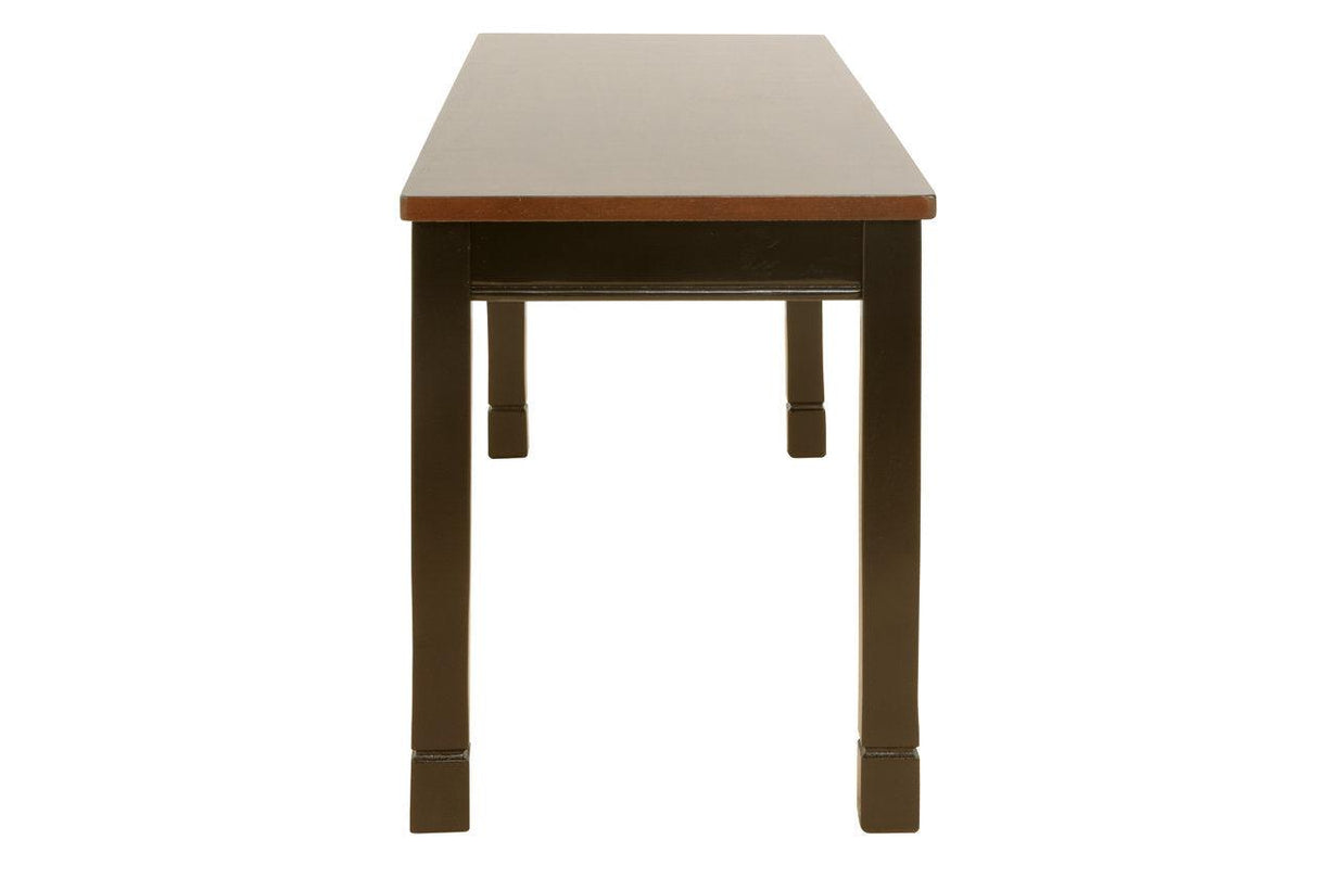 Owingsville Black/Brown Dining Bench by Ashley at Eve Furniture
