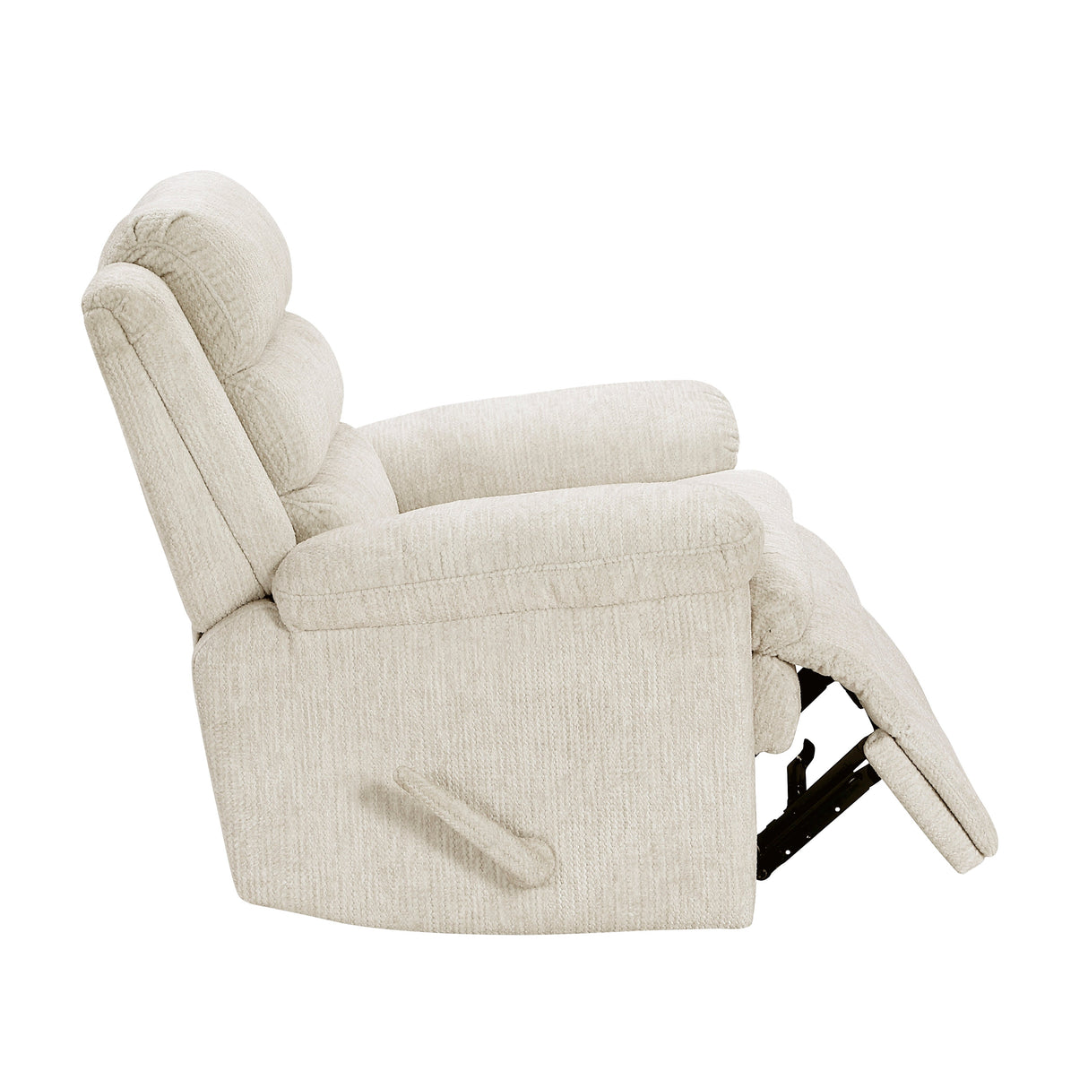 Oxford Beige Swivel Glider Reclining Chair