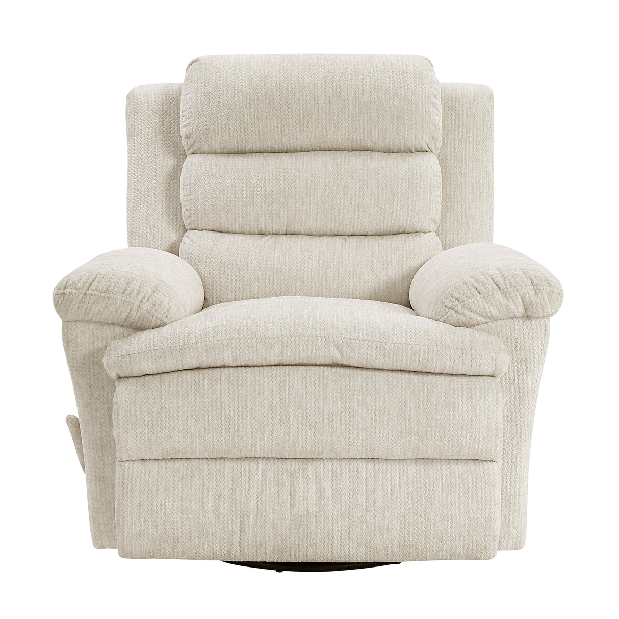 Oxford Beige Swivel Glider Reclining Chair